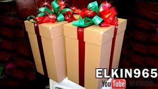 Como hacer una caja para regalo 2013 [upl. by Masera]