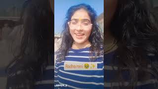 Radha rani 🥹❤️✨love youtube shortvideo Dearsisters2540 [upl. by Inele202]