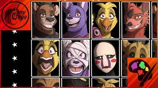 FNAFNG  Ultimate Custom Night  SPEEDPAINT [upl. by Anderea]