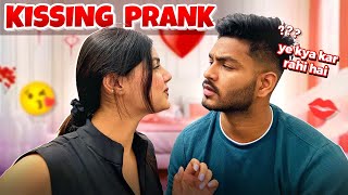 MOST DARING PRANK 😱😳 KISSING HIM  MUSKAN DIARIES [upl. by Kolva]