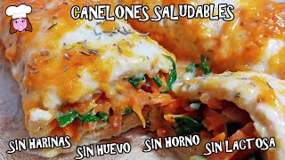 🥕🥬 Los MEJORES CANELONES ✅Sin Harina ✅Sin Huevo ✅Sin Lactosa ✅Sin Horno ✅Veganos que probarás 🤩😋😋 [upl. by Burkhart]