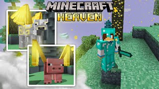 How To Make A Portal To The Heaven Dimension in Minecraft [upl. by Nosyarg128]