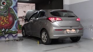 Hyundai HB20 16 encara o dinamômetro do Galpão FULLPOWER [upl. by Aliled]