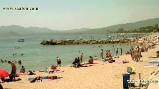 Cannes  french riviera  Beach Cannes Plage Cannes plaj [upl. by Irual]