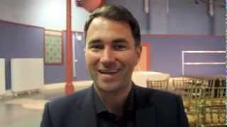 EDDIE HEARN TALKS LEEDS SHOW  FROCH GROVES II  QUIGG v FRAMPTON  FAN LOYALTY SCHEME iFL TV [upl. by Thurmann]