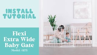 Flexi Extra Wide Baby Gate  Install Tutorial [upl. by Kikelia]