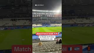 Le Stade de France quasiment vide pour le match FranceIsraël [upl. by Manara]