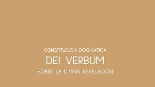 Dei verbum  Concilio Vaticano II [upl. by Garneau]