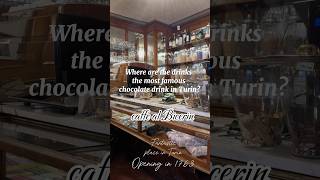 What is the most famous chocolatedrink in Turin cafe al Bicerin 1763 turin italytravel cafeteria [upl. by Perseus435]