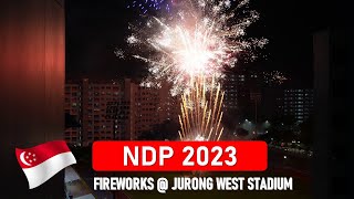 NDP 2023  Fireworks in the Heartland Jurong West  4K [upl. by Galateah]