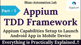 how to launch app using appium  latest tutorial  testing framework  mobile app automation Part5 [upl. by Frayda]