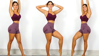 Slim Stomach Round Butt and Sexy Legs Home Workout No Equipment Needed [upl. by Cohberg]