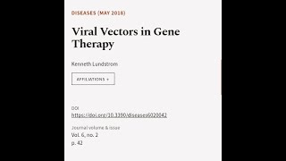 Viral Vectors in Gene Therapy  RTCLTV [upl. by Atekehs614]