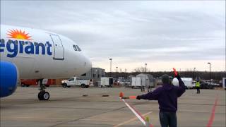 Allegiant Airlines final flight to Manhattan Kansas MHK [upl. by Halbeib]