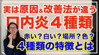 口内炎を根本的な治し方とは！４タイプ別徹底解説【漢方養生指導士が教える】 [upl. by Anem265]