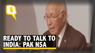 Ready To Talk To India Without Preconditions Pakistan NSA Sartaj Aziz [upl. by Florrie]