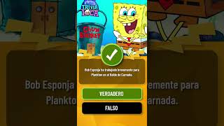 ¿Eres un Verdadero Fan de Bob Esponja ¡Trivia Parte 3 🧽✨ shorts quiz [upl. by Belda19]