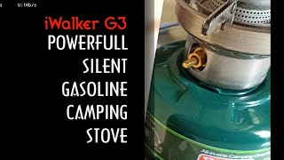 POWERFULL SILENT GASOLINE CAMPING STOVE [upl. by Madox]