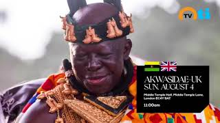 Arrival of Asantehene Otumfuo Osei Tutu IIquot at the temple Gardenscelebrated Akwasidae in UK [upl. by Asiulairam445]