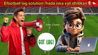 Efootball gameplay lag😰come fix it🧑‍🔧Sidaan samey oo culeeska iyo lag haka baxaan 🤝efootball [upl. by Ahsinrad]