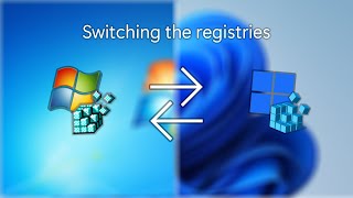 Swapping Windows 7 and Windows 11 registry [upl. by Nedroj]