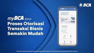 myBCA Bisnis  Tutorial Otorisasi [upl. by Ahsinahs]