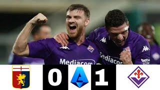 Genoa 01 Fiorentina Genoa vs Fiorentina All goals and highlights Serie A Liga Italia sportnews [upl. by Hpesoj]