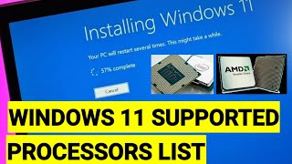 Windows 11 supported Processor list [upl. by Leroy516]