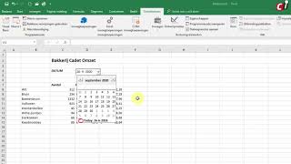 Excel 2016  Datumkiezer [upl. by Assirehs]