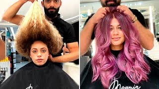 INCREÍBLES TRANSFORMACIONES DE CABELLO 2019  ANTES Y DESPUÉS [upl. by Howe10]