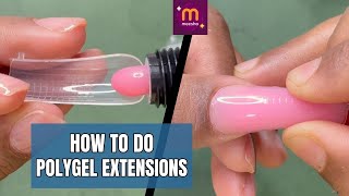 How to do PolyGel AcryGel Nail Extensions  Nail Extensions using Meesho Nail products  nailart [upl. by Noicnecsa]