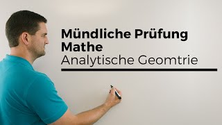 Mündliche Prüfung Mathe Analytische Geometrie Vektoren Beispiele Dreieck [upl. by Prinz]