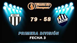 Primera  Fecha 3 Liniers 79  58 Barracas Central [upl. by Ranson]