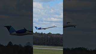 united Embraer ERJ145XR Takeoff planespotting airport avgeek jet aviation embraer [upl. by Atirb]