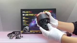 GCAR fog lamp thri colour 30inch [upl. by Laertnom822]