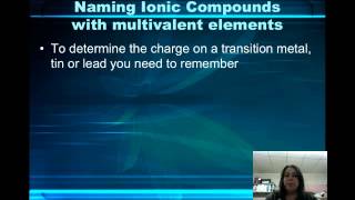 Writing and Naming ionic compounds using multivalent cationsmp4 [upl. by Carlock34]