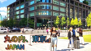 Imperial Palace Garden Walk Walking Tour from Tokyo JR Station to Hibiya Park Japan [upl. by Aropizt]