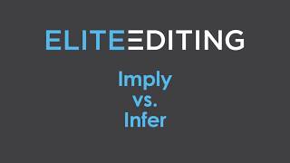 Imply vs Infer [upl. by Idalla]