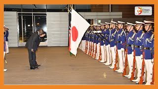 President William Ruto inspects guard of honour during Japan visit [upl. by Justicz653]