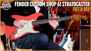 Fender Custom Shop 61 Strat  NOS Fiesta Red [upl. by Anirroc]