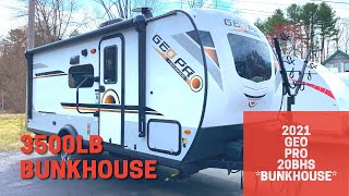 2021 Geo Pro 20BHS Bunkhouse [upl. by Syst]