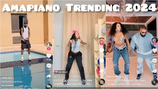 Amapiano Trending TikTok challenges  2024amapianodancechallengeamapiano [upl. by Naman33]