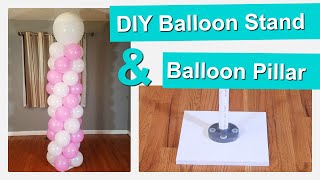 DIY Balloon Pillar  How to make a Balloon Column Stand [upl. by Oech571]