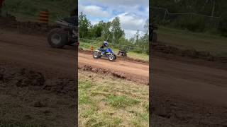 Yamaha Banshee vs Suzuki Ltr 450 at The Atv Drag atvmoto dirt racing atv subscribe fyp ￼ [upl. by Nadabus]