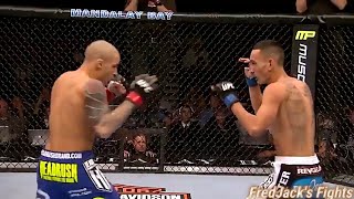 Dustin Poirier vs Max Holloway 1 Highlights Terrific SUBMISSION ufc [upl. by Euqinommod]