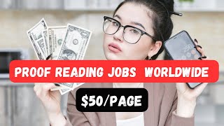 HIRING Get Paid 50 Per Hour Proofreading  Worldwide [upl. by Ranice]