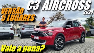 Citroen C3 AIRCROSS 2024  Versão 5 lugares mais barato que Fiat PULSE e SPIN SUV Turbo  barato BR [upl. by Bibah]