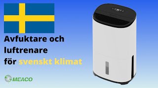 Avfuktare och luftrenare för svenskt klimat Luftavfuktare med HEPAfilter Meaco Arete® One 20L 25L [upl. by Elah726]