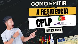 Emita Sua Residência CPLP Sem Complicações Veja o Primeiro Passo Aqui👌👍 [upl. by Antebi236]