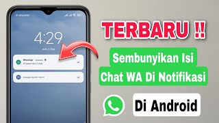 Cara Menyembunyikan Konten Notifikasi WhatsApp [upl. by Anelec214]